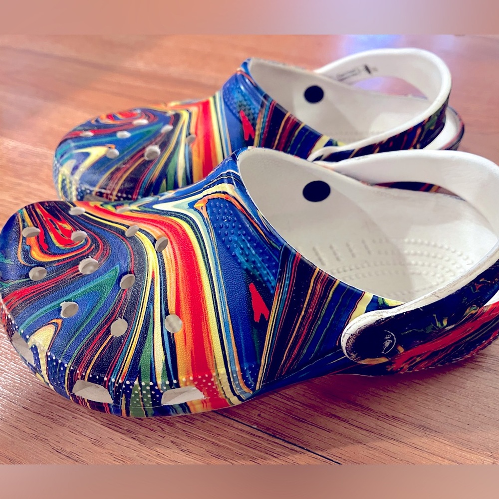 Swirly Kids Crocs